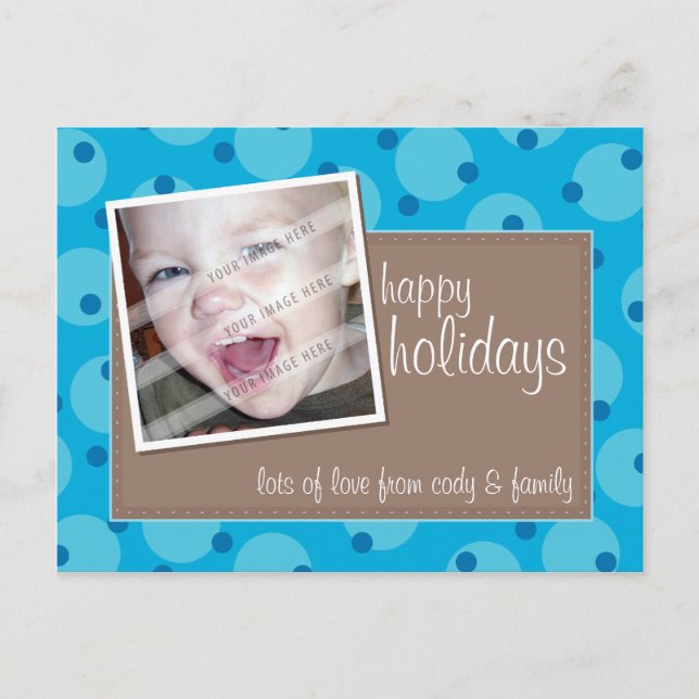 PHOTO HÄLSNING POSTCARD: cheeky spottc 9 Helg Vykort (Framsida)