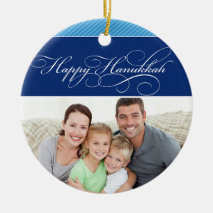 PHOTO HANUKKAH ORNAMENT: Underbar typ 1: Julgransprydnad Keramik