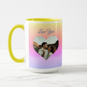 Photo Heart Template Sunrise-par Mugg