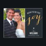 PHOTO HELGDAG Card chalkboard glitter black guld Helg Vykort<br><div class="desc">Skicka och extra speciellt meddelande med stil och pizzazz i år... Personlig med dina detaljer och foton som mina moderna helgdag säkert kommer att klara sig ut från hälsning som dina vänner och familj kommer att få den här säsongen och kommer att göra ett speciellt minnesmärke som kommer att uppskattas...</div>