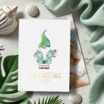 Photo Helgdag Card-jul i Sand<br><div class="desc">Skicka varmt önskemål från kusten med det här helgdag Seas och Hälsning - perfekt för julfirande i juli 2025 eller för att sprida glädje under din Florida-julhelg. Med mitt ursprungliga söta vattenfärgsverk från Santa i en tropisk skjorta, kort och flinflip flops, fångar denna kustdesign den leksamma julandan i sanden. Inställd...</div>