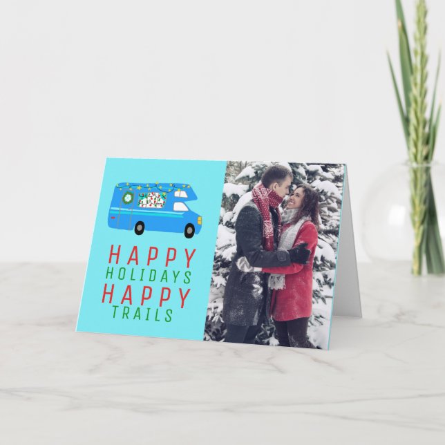 PHOTO-Helgdag för RV-ANPASSNINGSBAR för LJUDKAMPA Kort (Framsida)