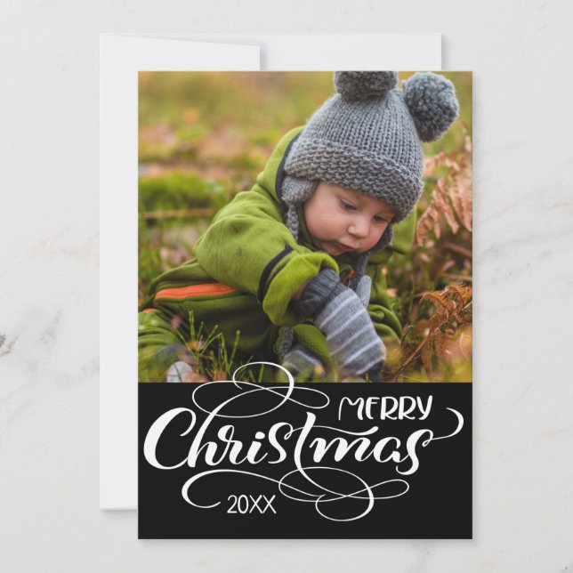 PHOTO-HELGDAG-KORT | God jul Cheer Julkort (Framsida)