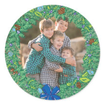 Photo Helgdag Sticker: Round Hanukkah Wandan Ram