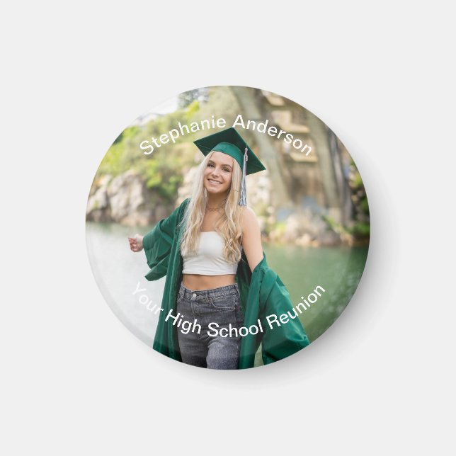 Photo High School Reunion Family Reunion Company Magnet (Framsidan)