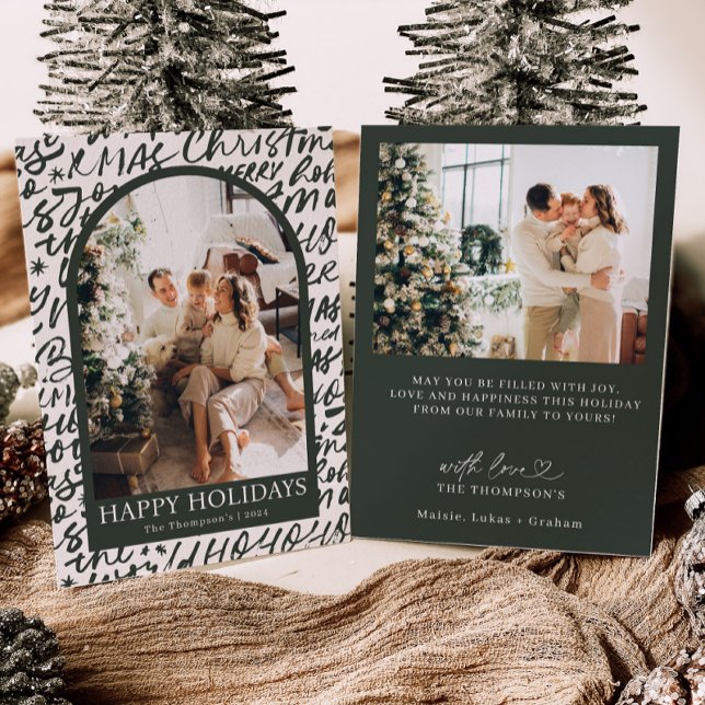 Photo Holiday Card, Modern Christmas Card Inbjudningar (Skapare uppladdad)