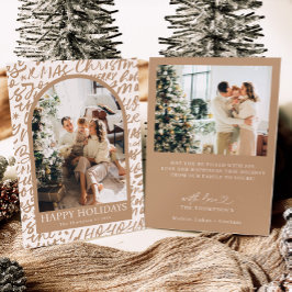 Photo Holiday Card, Modern Christmas Card Inbjudningar