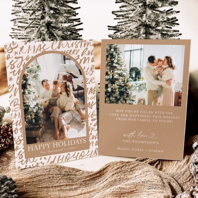 Photo Holiday Card, Modern Christmas Card Inbjudningar (Skapare uppladdad)