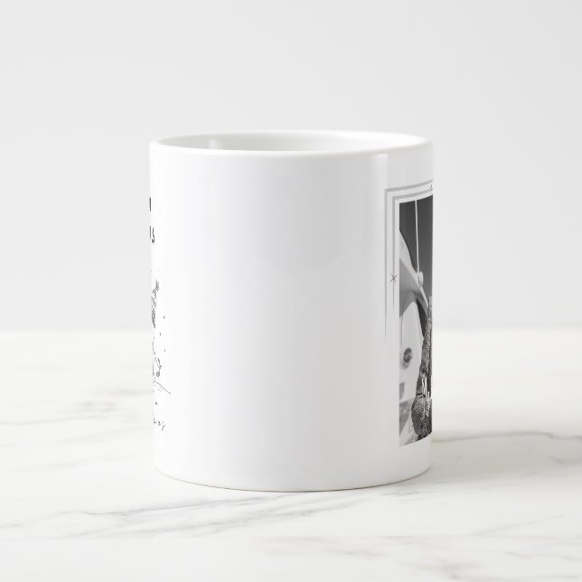 Photo holiday mug  vintage merry christmas jumbo mugg (Framsidan)