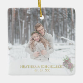 Photo Holly Grenar vår första marriktade jul Julgransprydnad Keramik