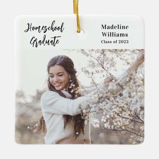 Photo Homeschool Studenten Julgransprydnad Keramik (Framsida)