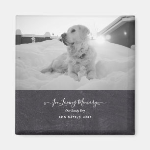 PHOTO Hund Memorial Gift- Pet Loss Keepsakus Colla Magnet