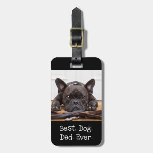 Photo Hund Personlig Best Hund Pappa någonsin Blac Bagagebricka