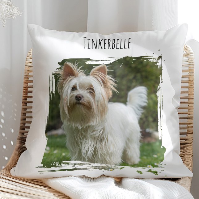 Photo Hund Pet med Namn Kudde (Skapare uppladdad)