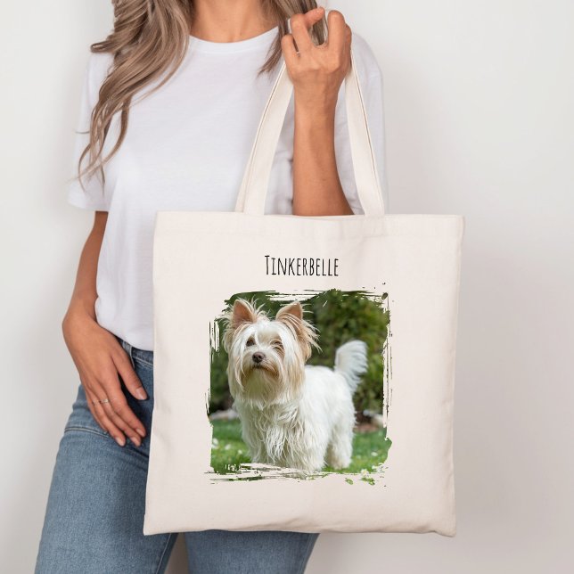 Photo Hund Pet med Namn Tygkasse (Skapare uppladdad)