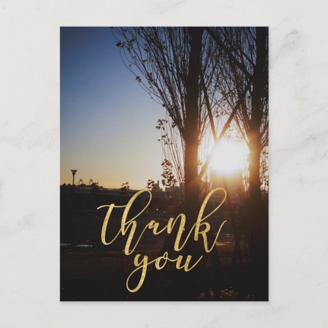 photo image card, thank you card vykort (Framsida)