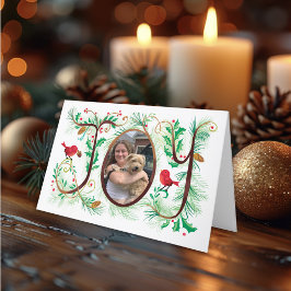 Photo Joy Hand Lettered-julkort Kort