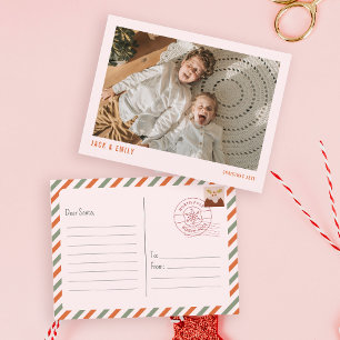 Photo jul Brev till Santa North Pole Helg Vykort