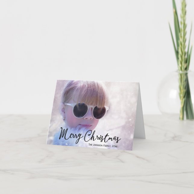 Photo jul Hälsning Helgkort (Framsida)