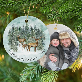 Photo jul Woodland Hjort Julgransprydnad Keramik