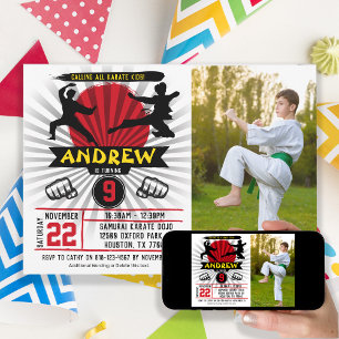 Photo Karate Kid Martial Arts Cobra Kai-inbjudan Inbjudningar