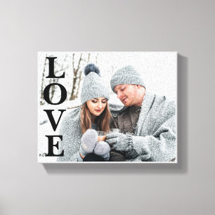 Photo KÄRLEK Typography Keepsaké Home Decor Canv Canvastryck