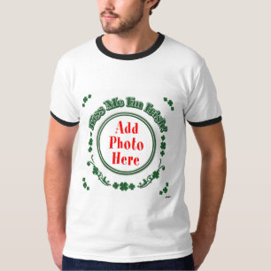 PHOTO Kiss Me jag är Irish - Grönt Circle Tee Shirt