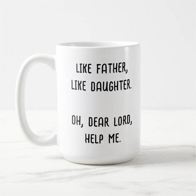 Photo like Far like Daughson Personlig Kaffemugg (Vänster)