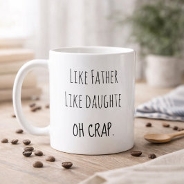 Photo Like Father Like daughter Kaffemugg