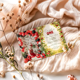 Photo Little Meadow Lady Turns One Inbjudningar