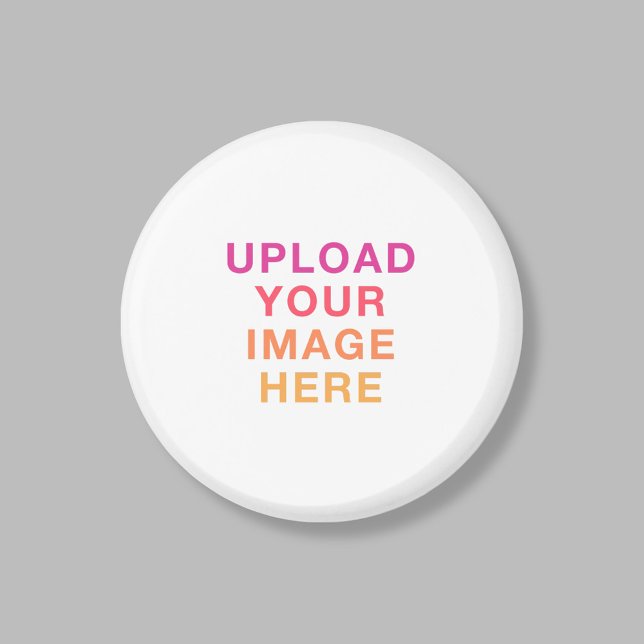 Photo Logo Business Simple Template White Magnet (Skapare uppladdad)