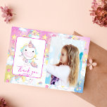 Photo Magic Unicorn Rainbow Födelsedagsfest Tack Kort<br><div class="desc">Tack för att du använder vår Födelsedagsfest Photo Magic Unicorn Rainbow - tack för ditt kort. Det här är inte bara ett kort. Det är din port att tacka dina gäster med en aning stollig och charm. Oavsett om du uttrycker uppskattning för deras närvaro, gåvor eller önskemål, förvandlar det här...</div>