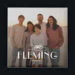 Photo Magnet Family Namn Personlig<br><div class="desc">Fotogåvor är de bästa gåvorna! Personlig enkelt med text och/eller bilder för ett anpassningsbar. Designad av Berry Berry Sweet. Visa fler design på www.berryberrysweet.com</div>