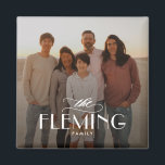 Photo Magnet Family Namn Personlig<br><div class="desc">Fotogåvor är de bästa gåvorna! Personlig enkelt med text och/eller bilder för ett anpassningsbar. Designad av Berry Berry Sweet. Visa fler design på www.berryberrysweet.com</div>