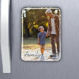 Photo Magnet med Anpassningsbar Photo och Text