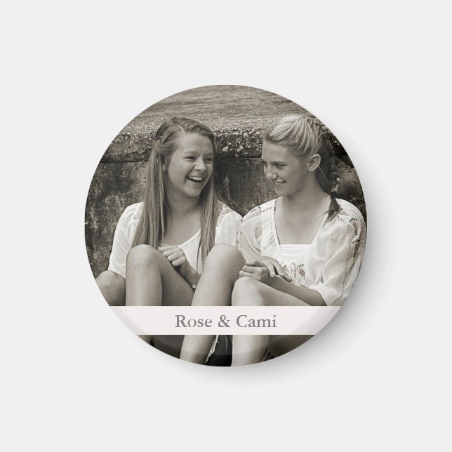 Photo Magnet med din text (Framsidan)