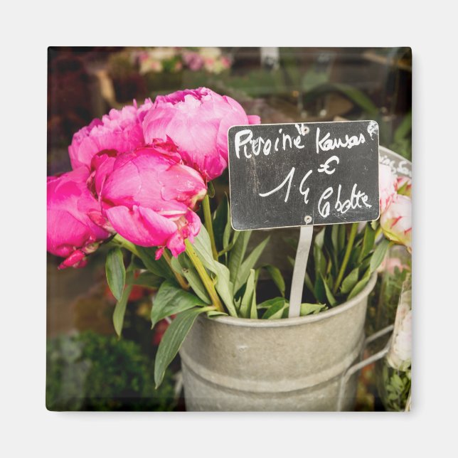 Photo Magnet (Paris Rosa Market Flowers) (Framsidan)