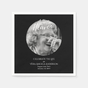 Photo Memorial Firande i livets begravningsgåvor Pappersservett