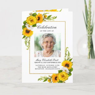 Photo Memorial Funeral Firande of Life Program