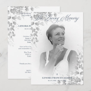 Photo Memory Service Kära Ones in Black White Anteckningskort