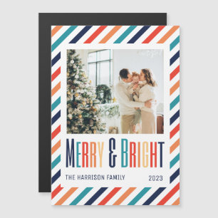 Photo Merry & Bright Retro Colorful Rand