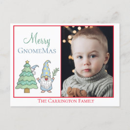 Photo Merry GnomeMas Helgdag Cute God jul Vykort