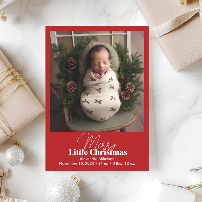 Photo Merry Little jul Julkort (Skapare uppladdad)