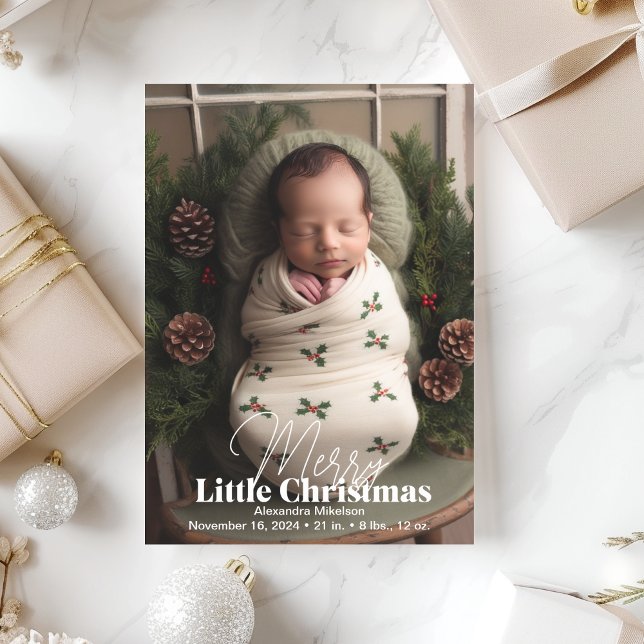 Photo Merry Little jul Julkort (Skapare uppladdad)