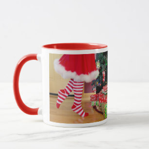 Photo Merry och Bright in Red Gift Coffee Mugg