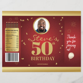 Photo Milestone Birthday Chip Bag Wrappers