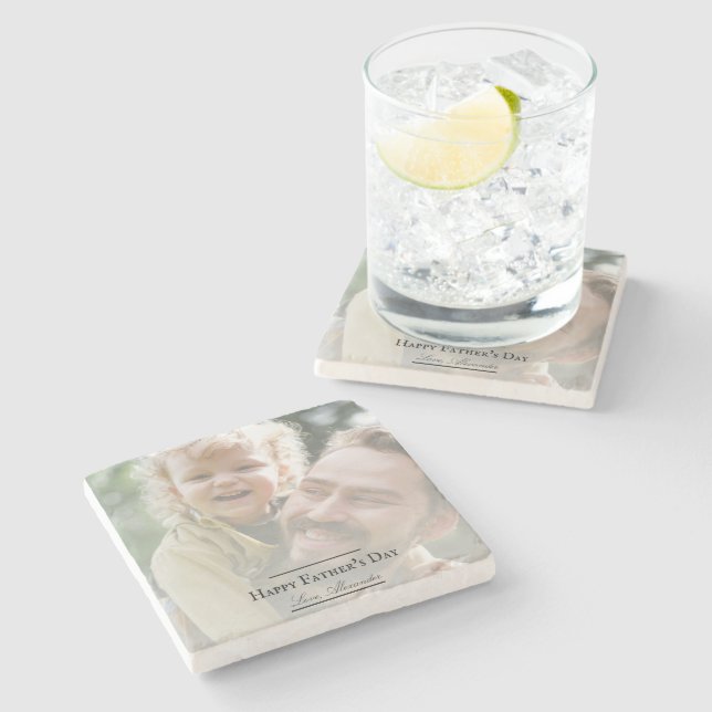 Photo Minimalist Fars dag Stenunderlägg (Sidan)