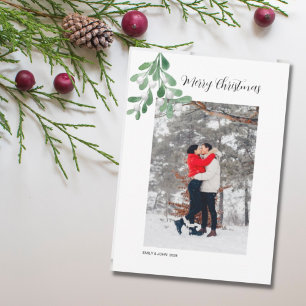 Photo Mistletoe God jul Julkort
