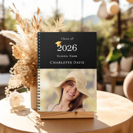 Photo Modern Black Senior Graduate Anteckningsbok