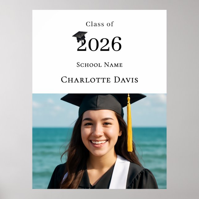 Photo modern Graduation Party welcome Poster (Framsidan)